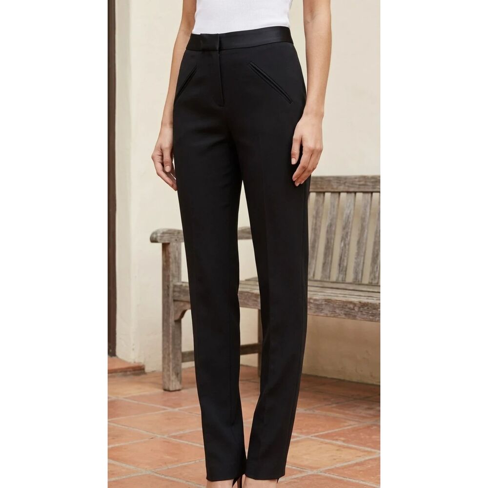 Antonio Melani Deep black 62% polyester, 32% viscose, 6% spandex Tailored pants